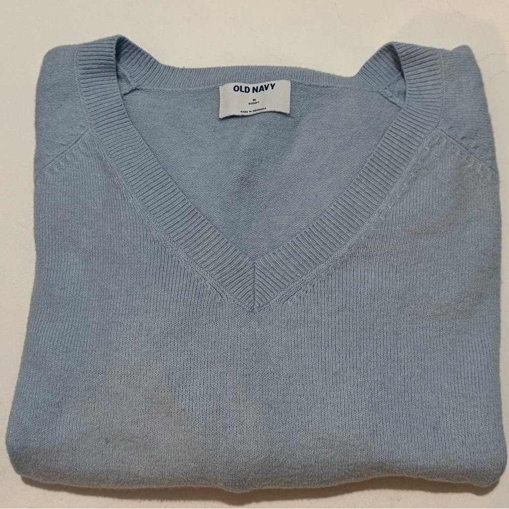 Old Navy Sky Blue V-Neck Sweater